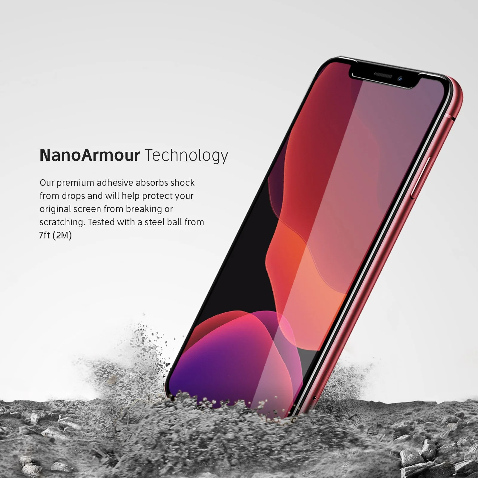 NanoArmour 3D Best Screen Protector for iPhone XS / X Edge-to-Edge - Image 4