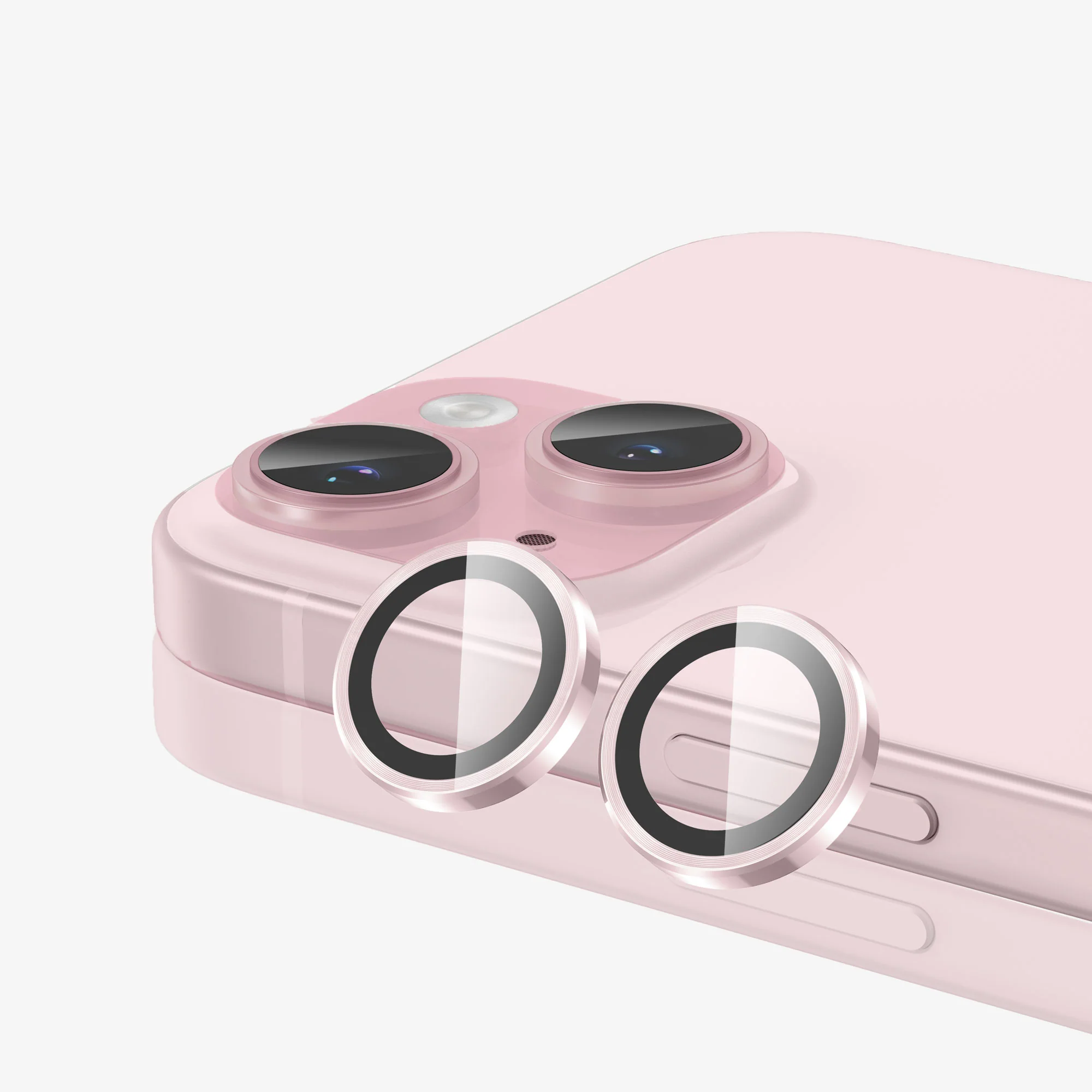 FLOLAB NanoArmour Anti Reflective Camera Protector – iPhone 15 / 15 Plus (Pink) - Image 3