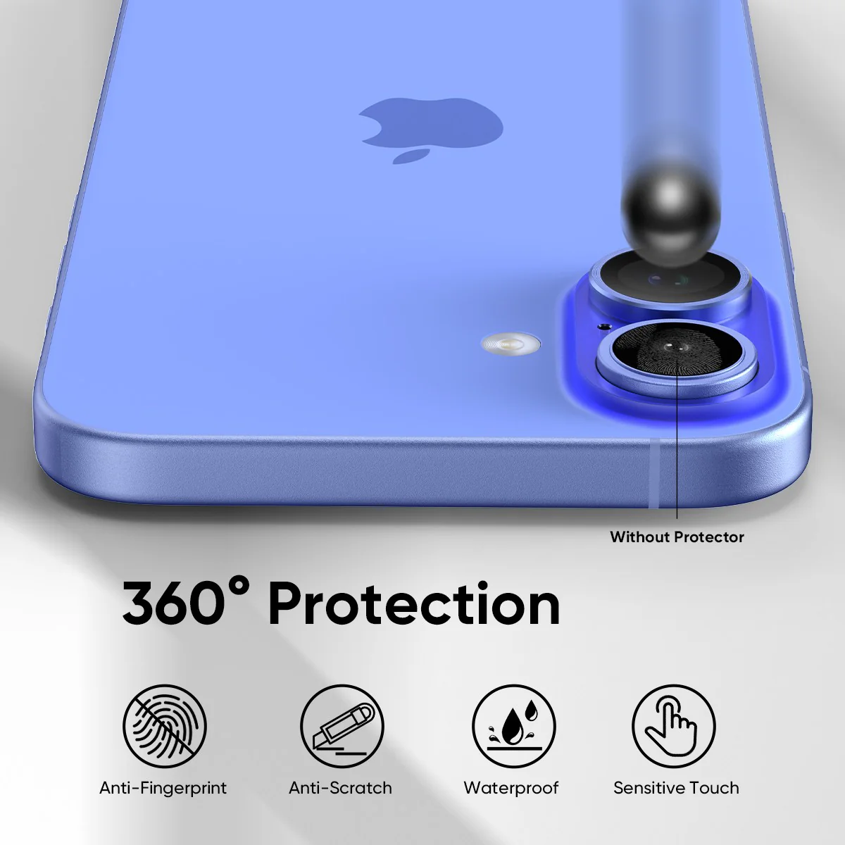 NanoArmour Camera Protector Anti Reflective – iPhone 16 / iPhone 16 Plus (5 Colors) - Image 4