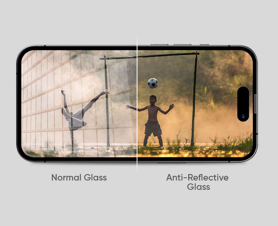 NanoArmour ONETIME PRO Matte Anti-Glare ClearVue 3D Infinity Edge – iPhone 15 Series - Image 4