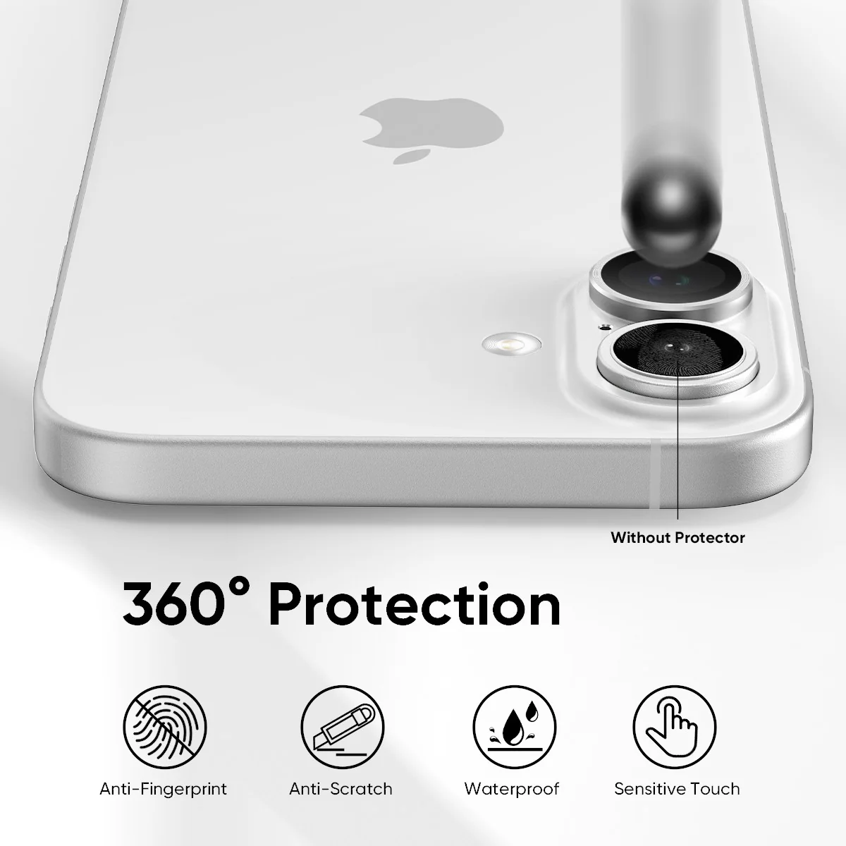 NanoArmour Camera Protector Anti Reflective – iPhone 16 / iPhone 16 Plus (5 Colors) - Image 4