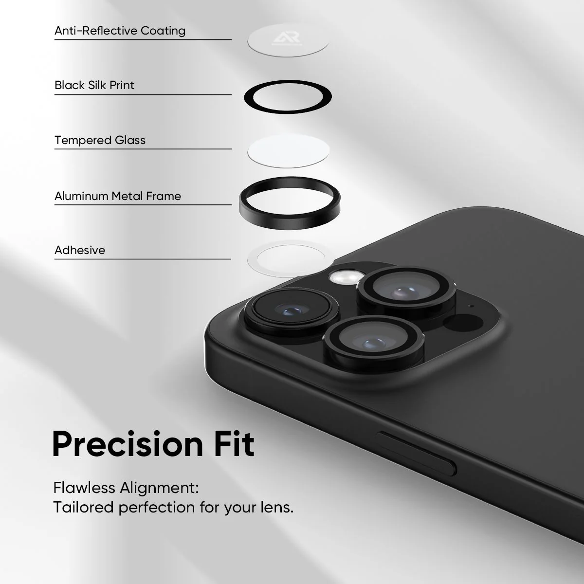NanoArmour Camera Protector Anti Reflective – iPhone 16 Pro / Pro Max (4 Pro Colors) - Image 4