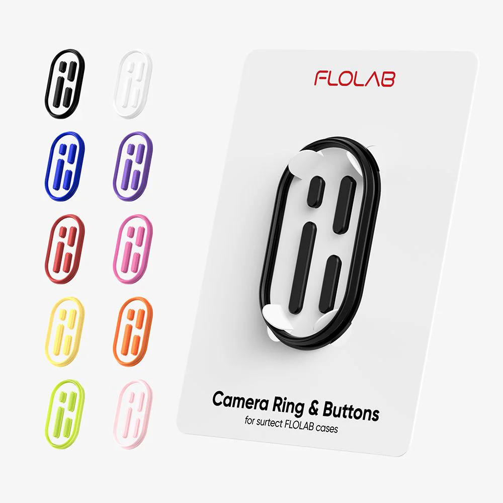FLOLAB Camera Ring & Buttons Set for iPhone 16 Surtect Series - Image 31