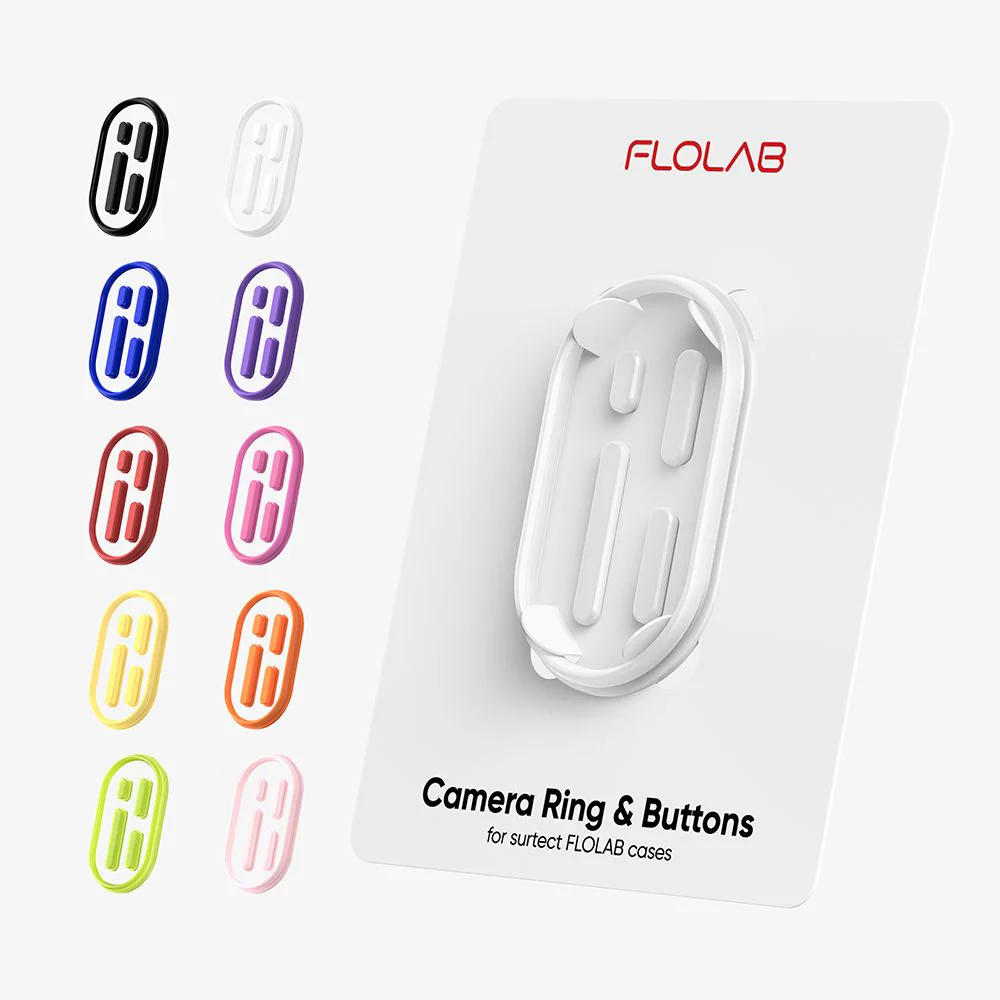 FLOLAB Camera Ring & Buttons Set for iPhone 16 Surtect Series - Image 35