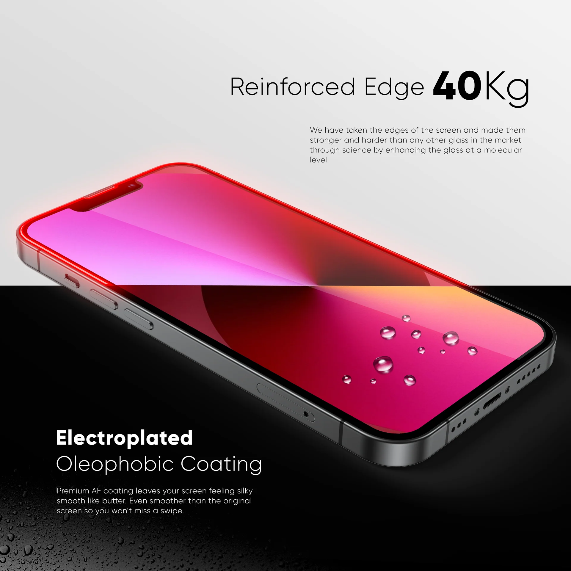 ONETIME NanoArmour for iPhone Anti-Blue Light Screen Protector: Dust-Free Installation, Case Friendly, Crystal Clear, No Blue or Yellow Tint - Image 3