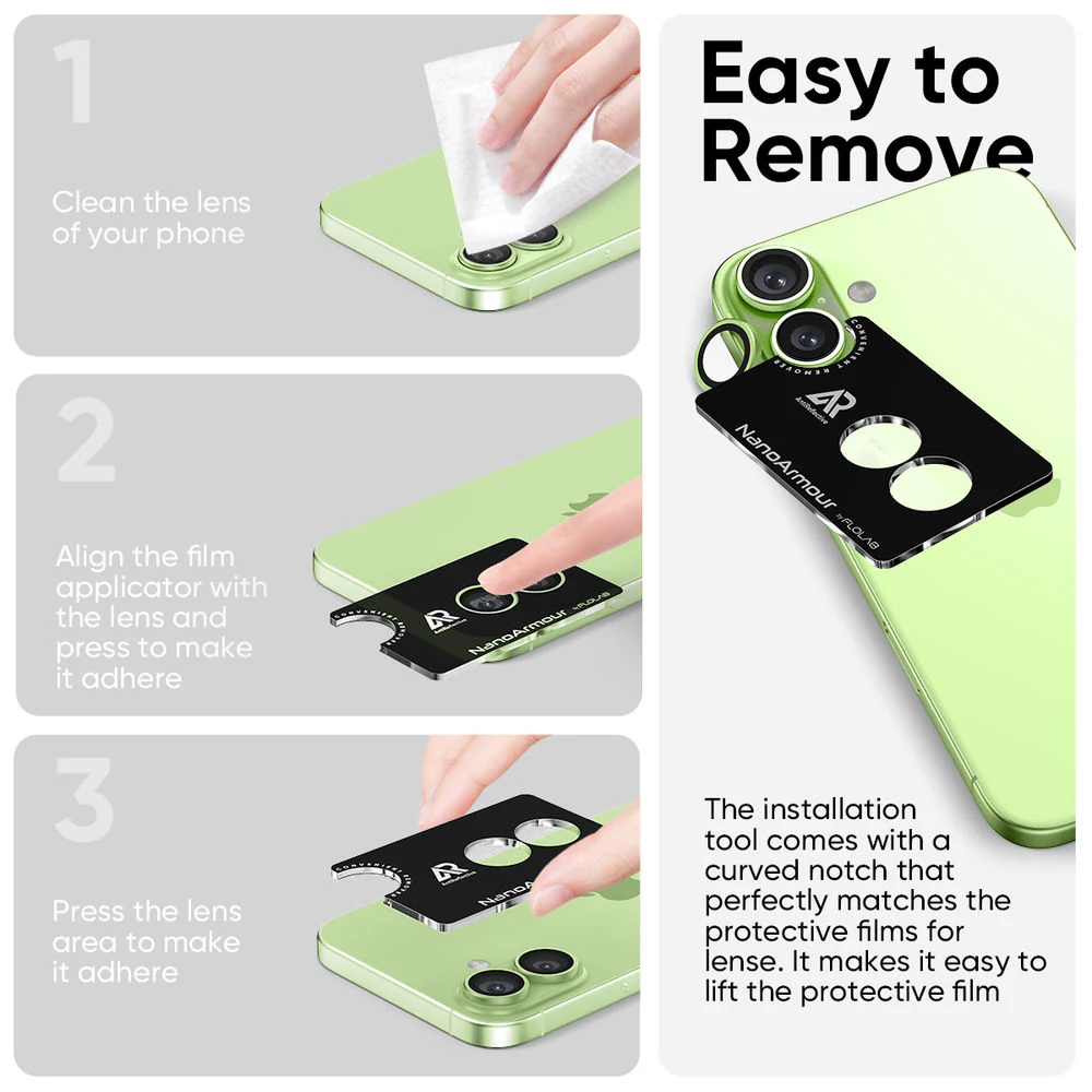 NanoArmour Camera Protector – iPhone 17 Anti Reflective - Image 7
