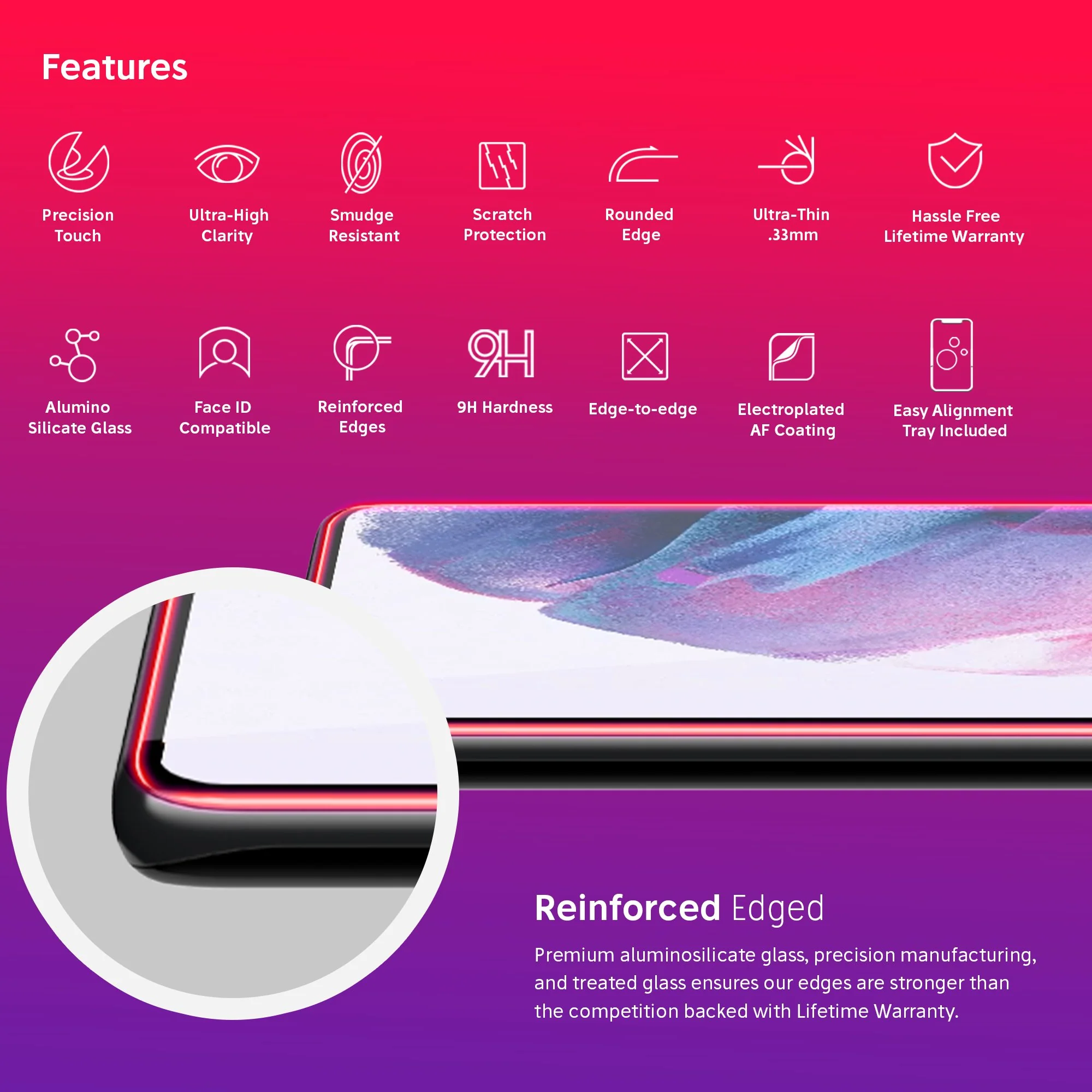 NanoArmour for Samsung Galaxy S21 Plus Best Screen Protector - Image 8