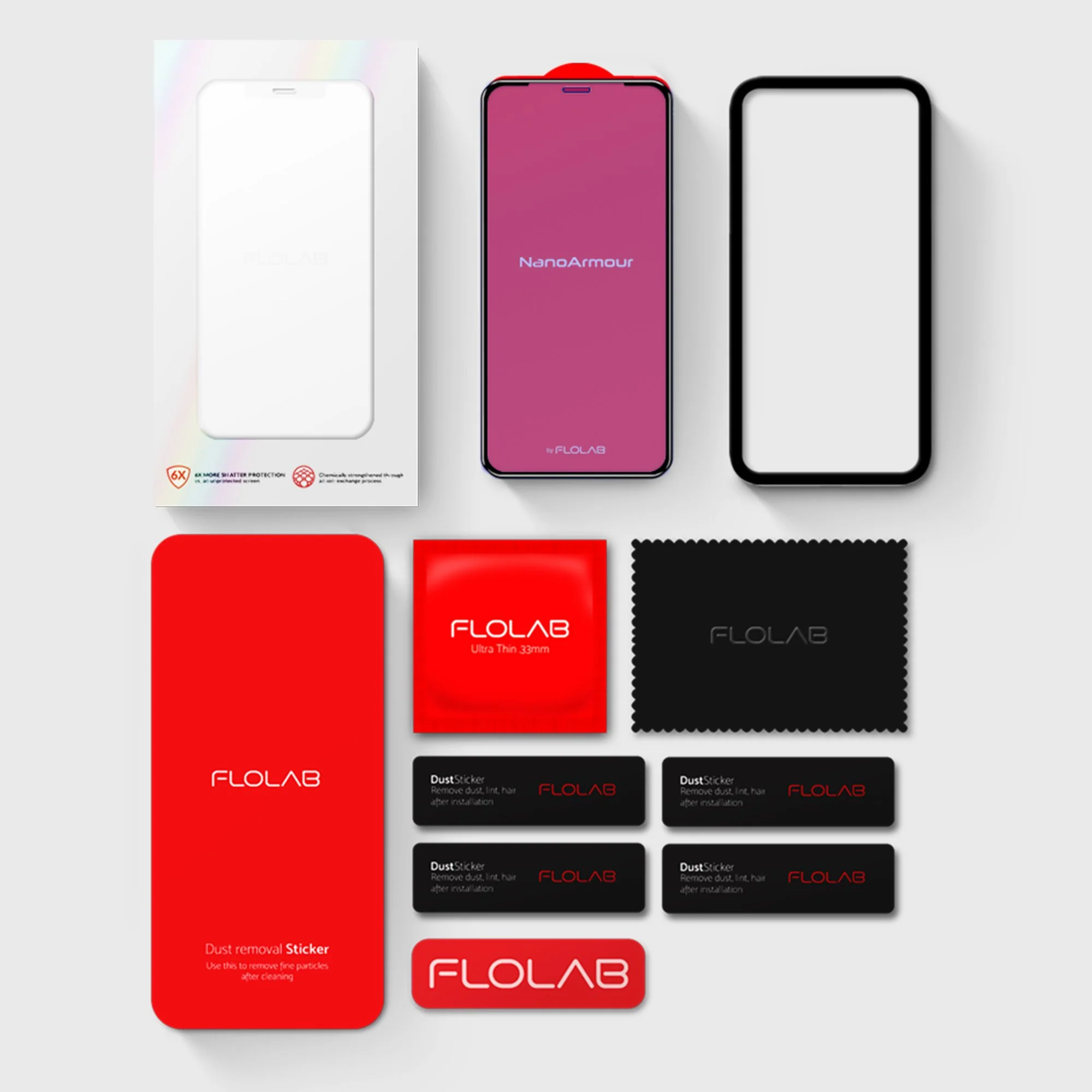 NanoArmour for iPhone XS / X Anti-Blue Light Screen Protector Case Friendly - Image 5