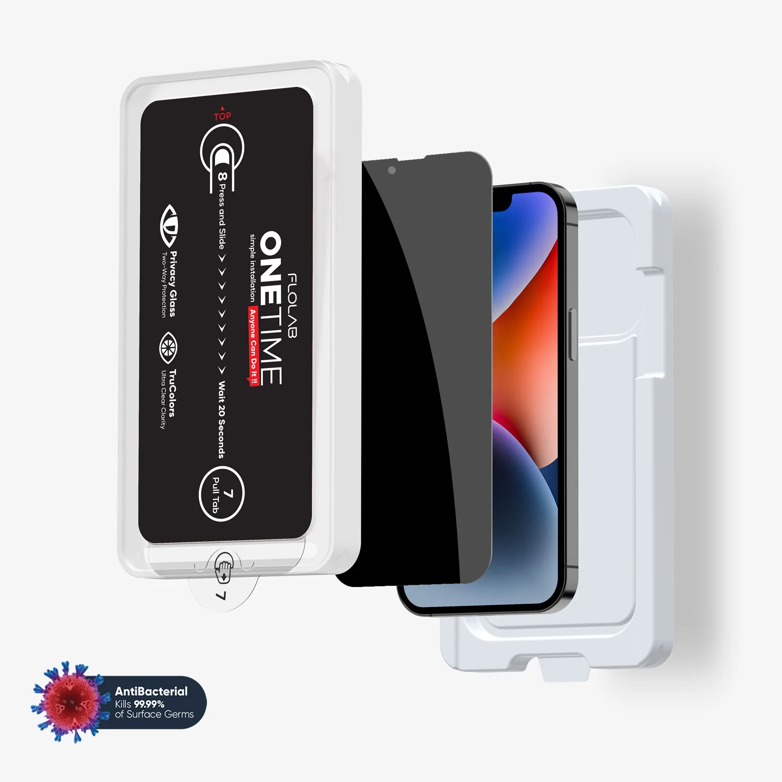 ONETIME NanoArmour for iPhone Privacy Screen Protector: Dust-Free Installation, Case Friendly, Maximum Privacy - Image 7