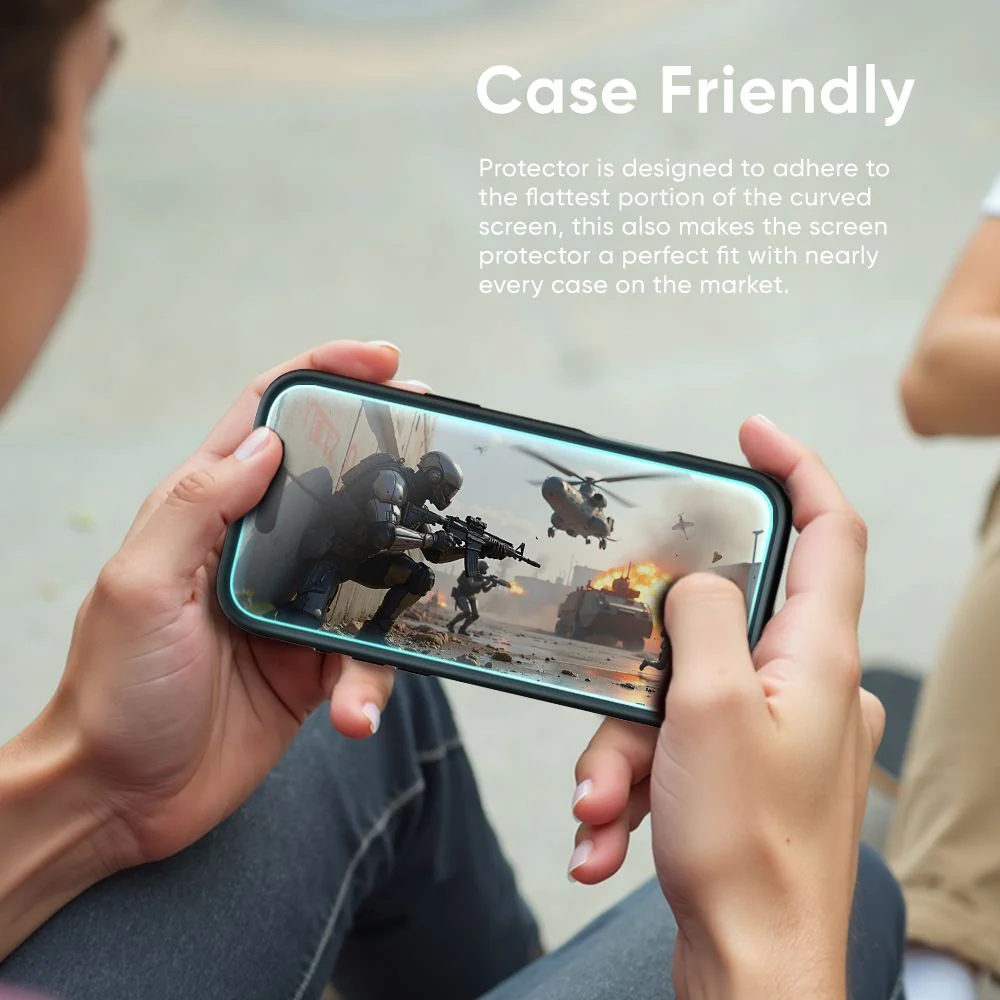NanoArmour ONETIME 2-Pack Ultra Clear Infinity Edge Case-Friendly – iPhone 17 Series - Image 4